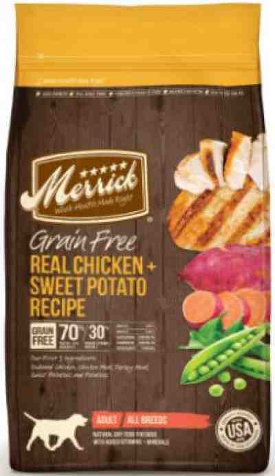 Merrick Grain Free Real Chicken + Sweet Potato Recipe Dry Dog Food Merrick Grain Free Real Chicken + Sweet Potato Recipe Dry Dog Food