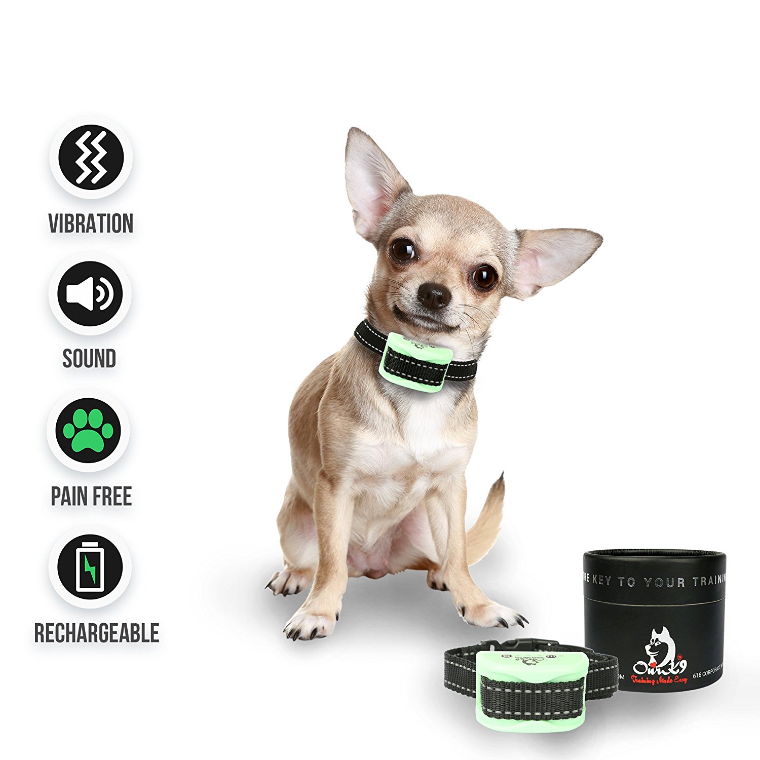 Our K9 ‘Mint’ Worlds Rechargeable Bark Collar