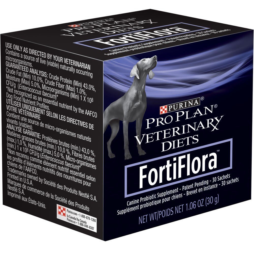 Purina Fortiflora Canine Nutritional Supplement Box