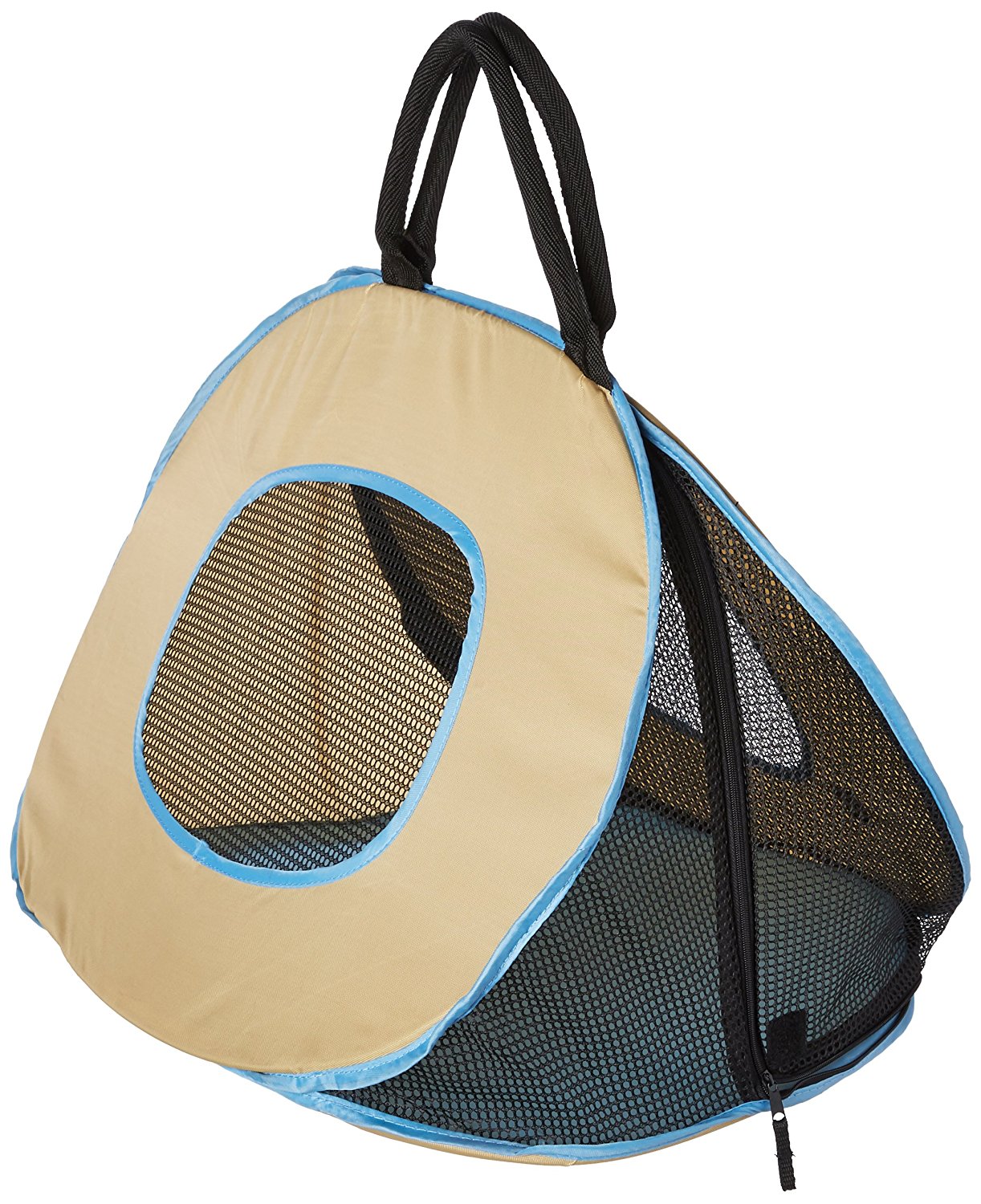 Portable Ultra Light Cat Carrier with Double Zipper Closure
