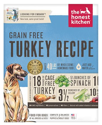 The Honest Kitchen Grain-Free Turkey Recipe Dehydrated Dog Food