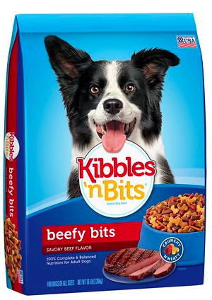 Kibbles n Bits Beefy Bits Savory Beef Flavor Dry Dog Food