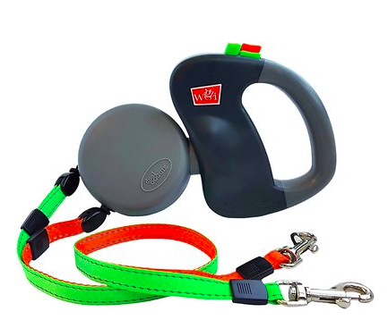 Wigzi Dual Doggie Retractable Leash