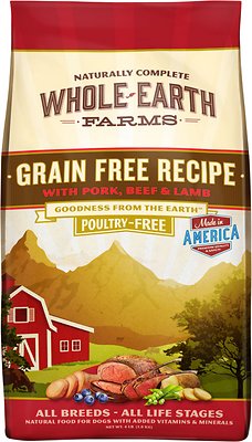 Whole Earth Farms Grain-Free Pork, Beef, & Lamb Recipe Dry Dog Food Whole Earth Farms Grain-Free Pork, Beef, & Lamb Recipe Dry Dog Food